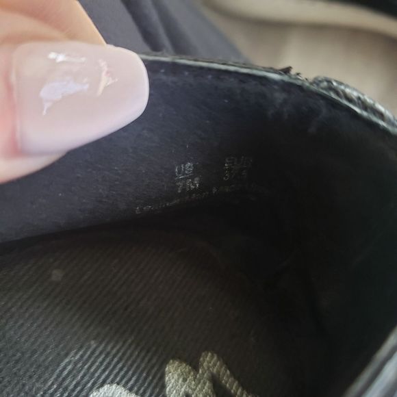 sam Edelman black calf hair loafer slip on size 7 - Picture 5 of 5